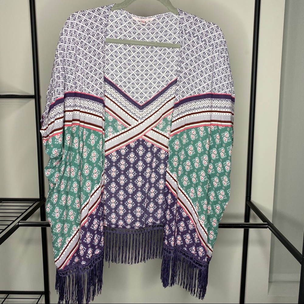 Victoria’s Secret Fringe Swim Cover-Up Kimono